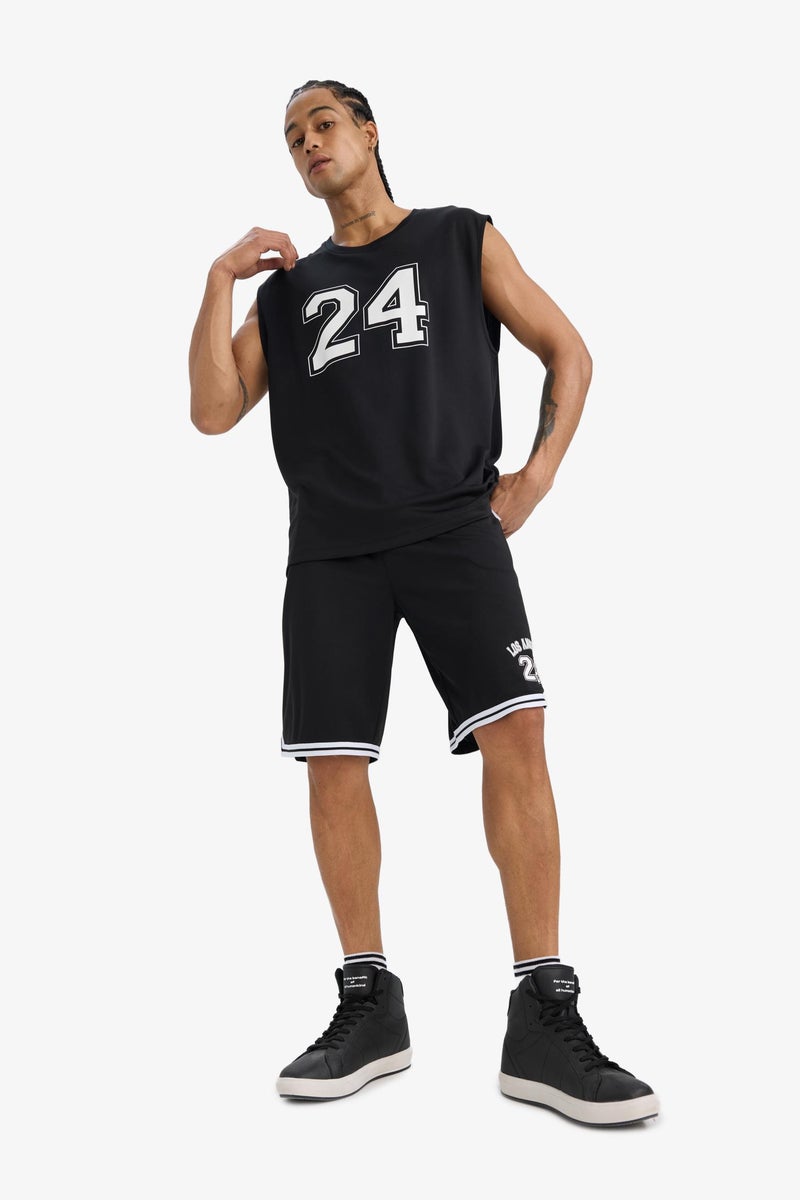 DeFacto Black Man DeFactoFit Fast Drying Standard Fit Sports Heavy Fabric Shorts Casual - Image 3